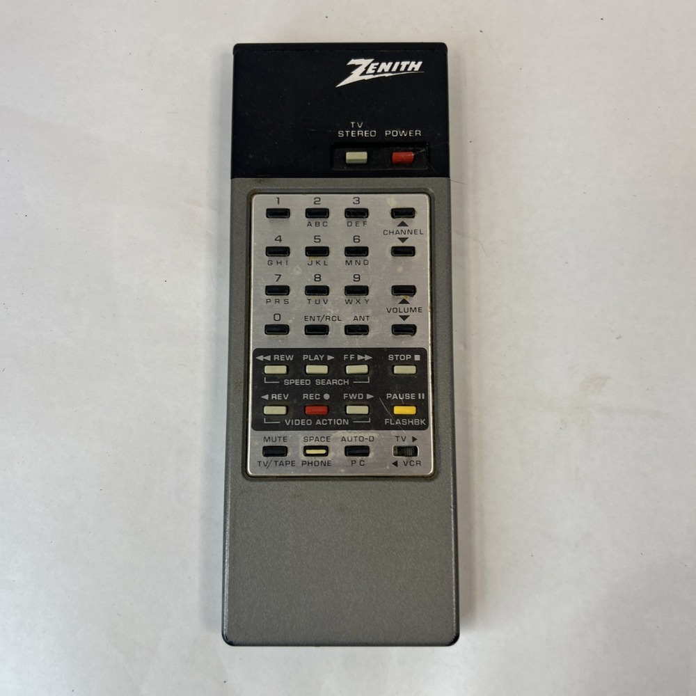 Vintage Zenith TV/VCR Remote Control Clicker 343 14-979A Untested Needs Battery